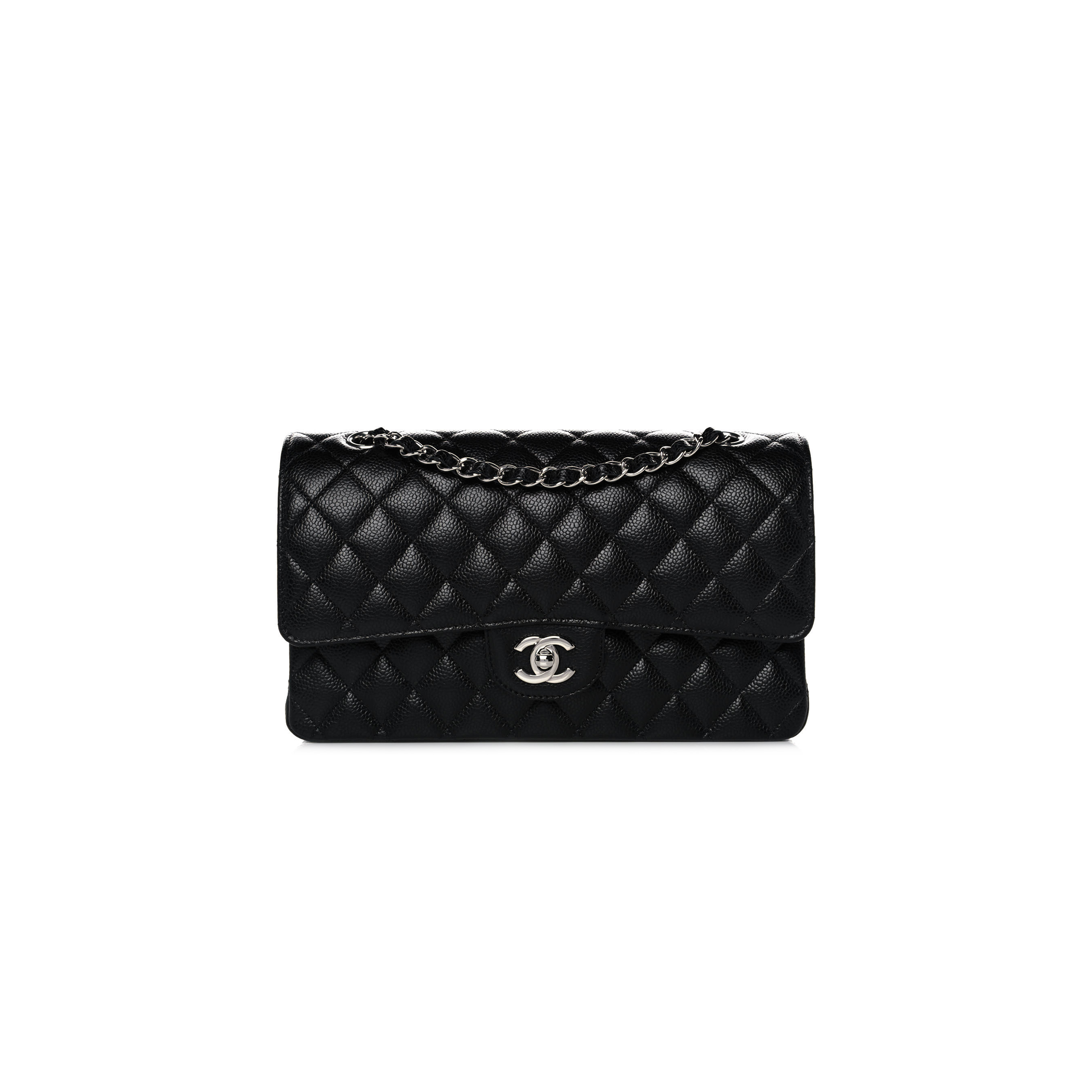 CHANEL CAVIAR QUILTED MEDIUM DOUBLE FLAP 1154144 (25*15*6cm)